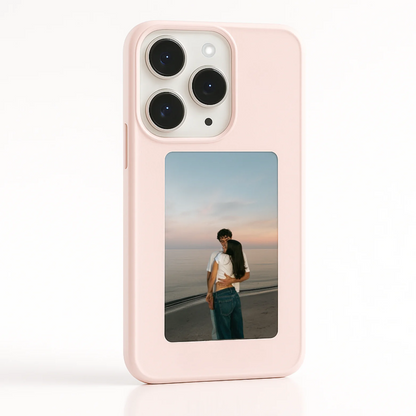 Coque NFC E-Ink Pixly pour iPhone - Étui Intelligent avec Écran Personnalisable (Photos DIY)