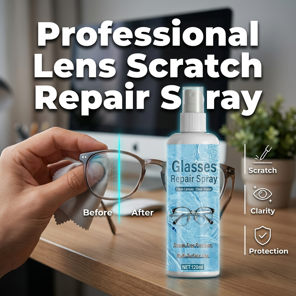 🔥 50% DE RÉDUCTION MAINTENANT ! 🎁 Spray professionnel pour la réparation et le nettoyage des verres de lunettes
