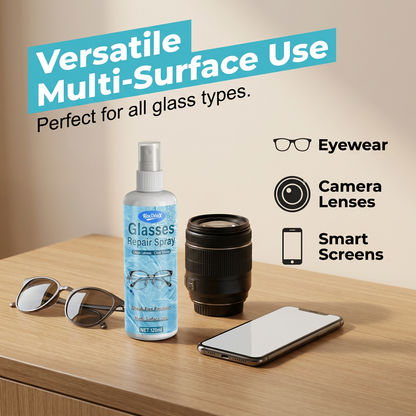 🔥 50% DE RÉDUCTION MAINTENANT ! 🎁 Spray professionnel pour la réparation et le nettoyage des verres de lunettes