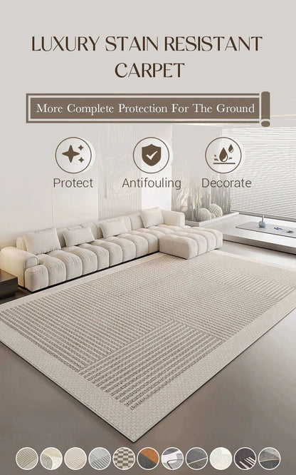 Tapis de Luxe Lavable et Résistant aux Taches