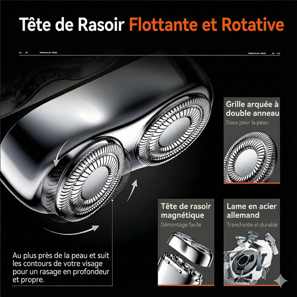 Mini rasoir USB (rechargeable)