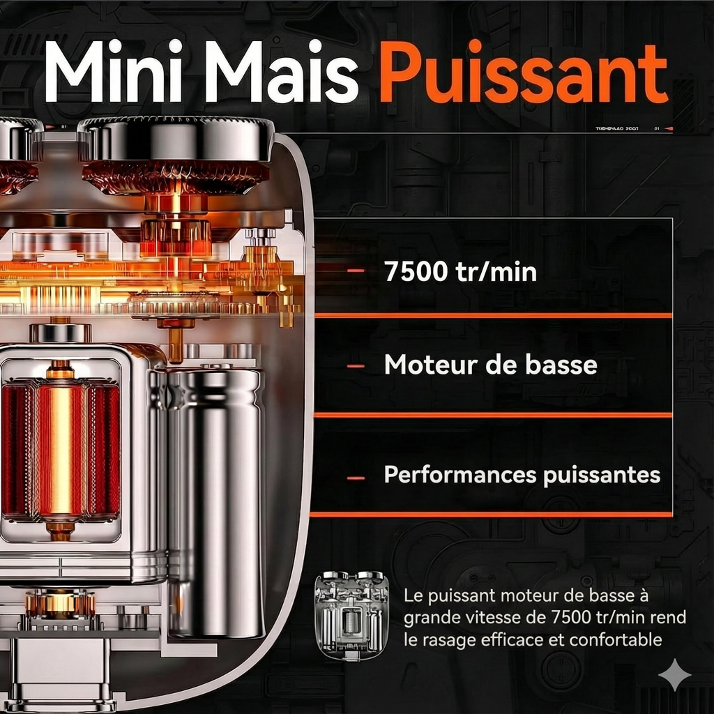 Mini rasoir USB (rechargeable)