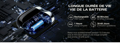 Mini rasoir USB (rechargeable)