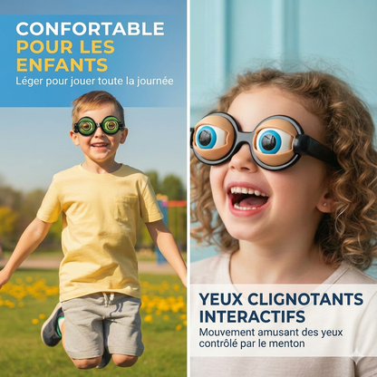 Lunettes amusantes avec clin d’œil