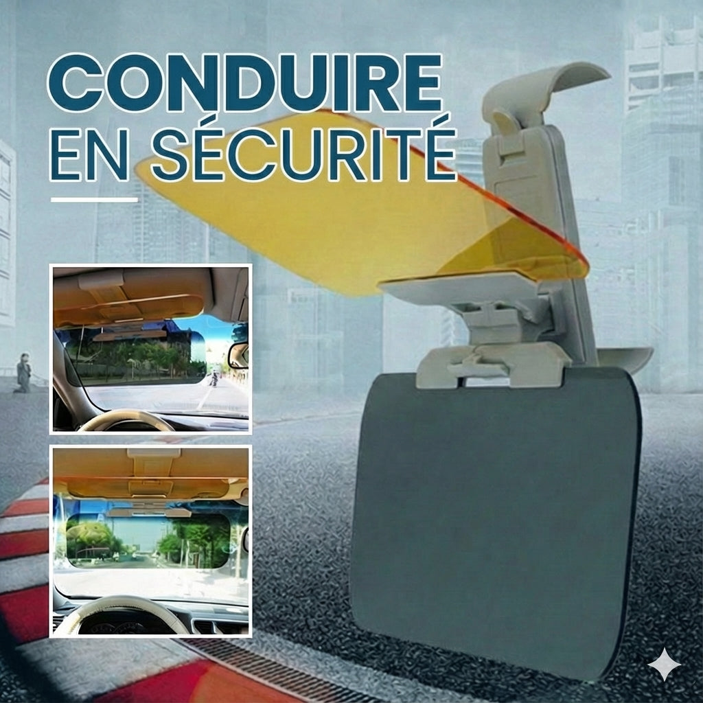 Extension de Pare-Soleil Voiture 2-en-1 - Visière Jour & Nuit