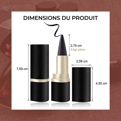 Eyeliner Waterproof - Noir Mat & Tenue 12h (Sans Bavure)