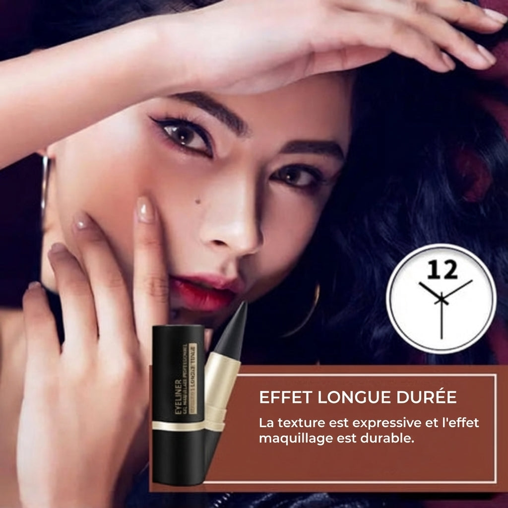 Eyeliner Waterproof - Noir Mat & Tenue 12h (Sans Bavure)