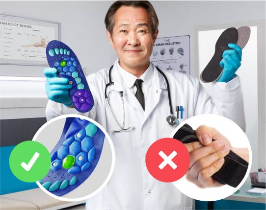 Semelles d'Acupression Magnétiques Medivital™ – À découper sur mesure