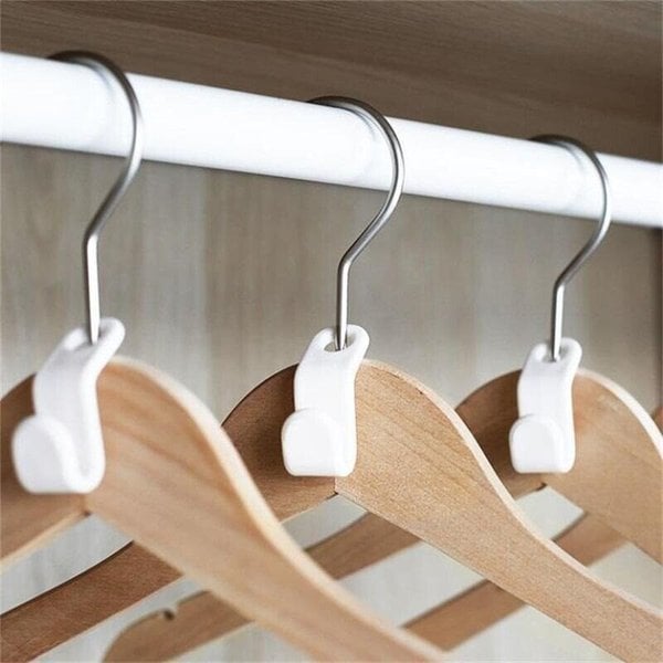 Crochets gain de place pour cintres (Lot de 12 pièces)