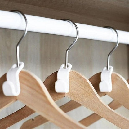 Crochets gain de place pour cintres (Lot de 12 pièces)