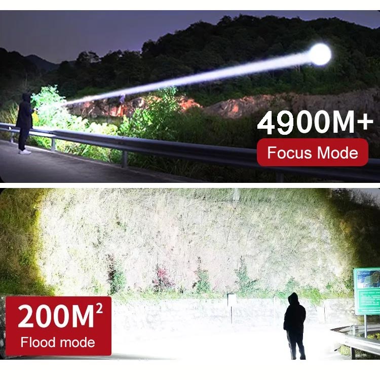 Lampe torche puissante avec fonction zoom