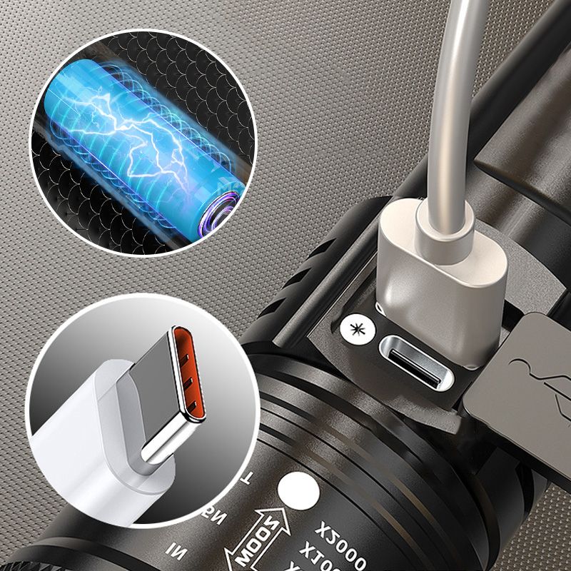 Lampe torche puissante avec fonction zoom
