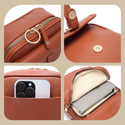 Petit sac bandoulière carré pour femme – Élégant sac à main rigide boîte