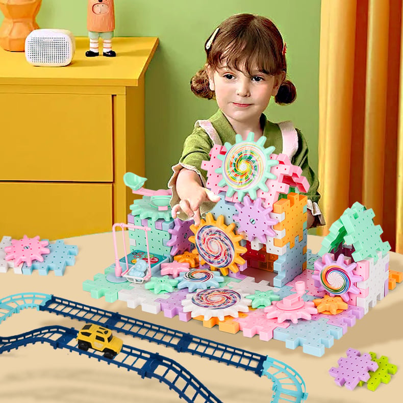 Coffret de construction éducatif : engrenages électriques