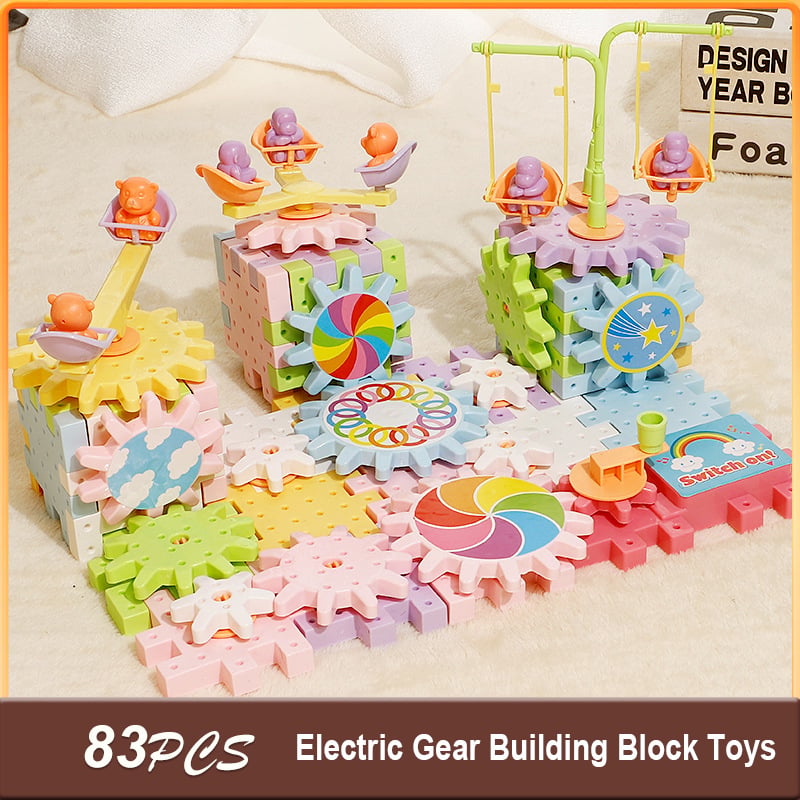 Coffret de construction éducatif : engrenages électriques