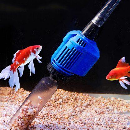 Aspirateur électrique et changeur d'eau pour aquarium - Nettoyeur de fond 3-en-1 - Avec fonction de filtration