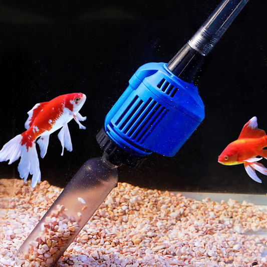 Aspirateur électrique et changeur d'eau pour aquarium - Nettoyeur de fond 3-en-1 - Avec fonction de filtration