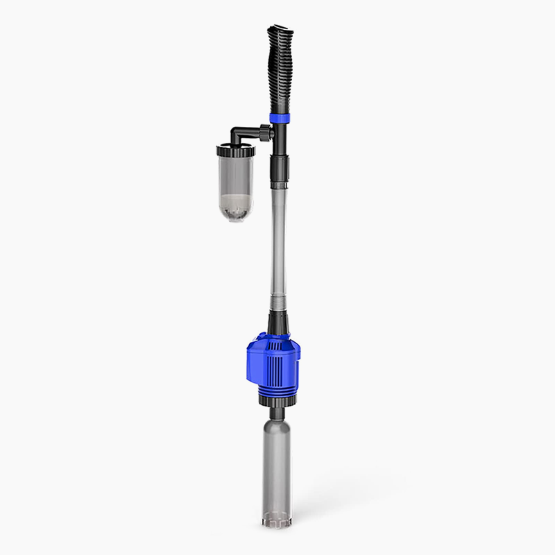 Aspirateur électrique et changeur d'eau pour aquarium - Nettoyeur de fond 3-en-1 - Avec fonction de filtration