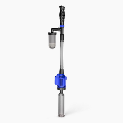 Aspirateur électrique et changeur d'eau pour aquarium - Nettoyeur de fond 3-en-1 - Avec fonction de filtration