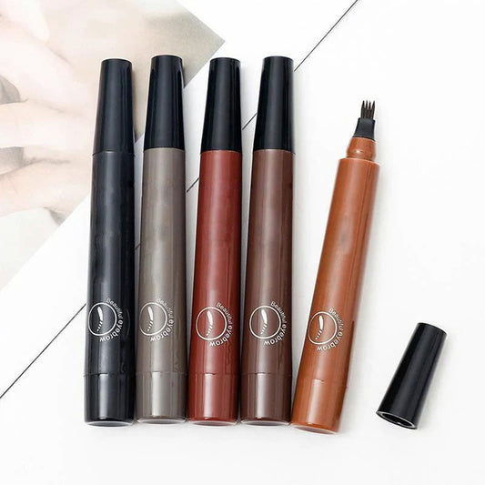 Stylo Sourcils Microblading – Crayon à sourcils imperméable avec pointe micro-fourchette (Effet naturel)