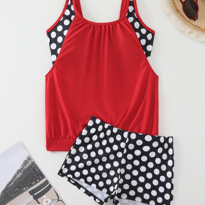 Bikini deux pièces à pois pour femmes