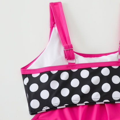 Bikini deux pièces à pois pour femmes