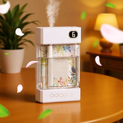 Diffuseur d'Aromathérapie Sans Fil – Rechargeable par USB – Nébuliseur avec Éclairage LED