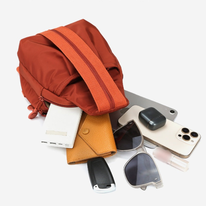 Sac à dos et sac à bandoulière convertible 2-en-1 multi-compartiments