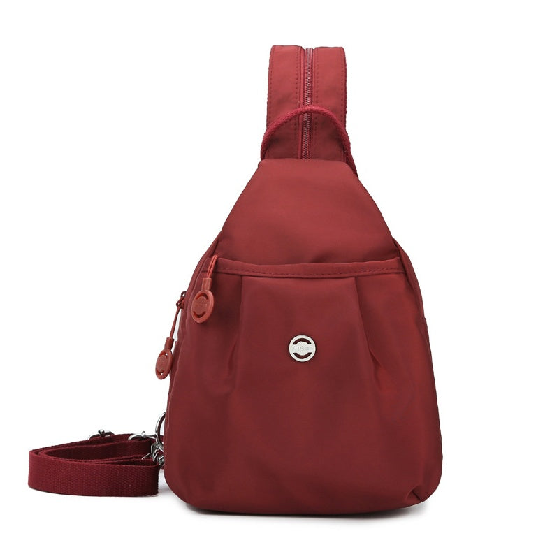 Sac à dos et sac à bandoulière convertible 2-en-1 multi-compartiments