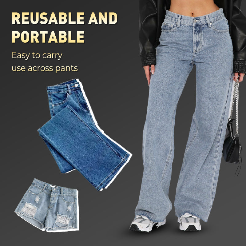 Rallonge de bouton métallique à ressort pour jeans