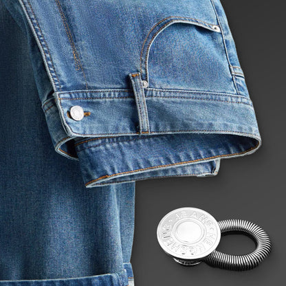 Rallonge de bouton métallique à ressort pour jeans