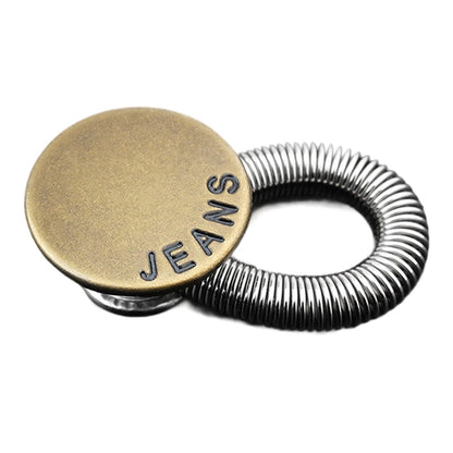 Rallonge de bouton métallique à ressort pour jeans