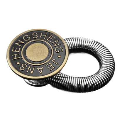 Rallonge de bouton métallique à ressort pour jeans