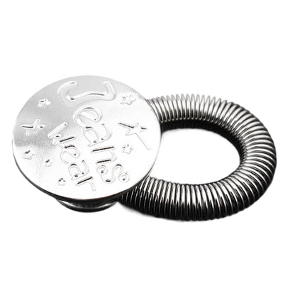 Rallonge de bouton métallique à ressort pour jeans