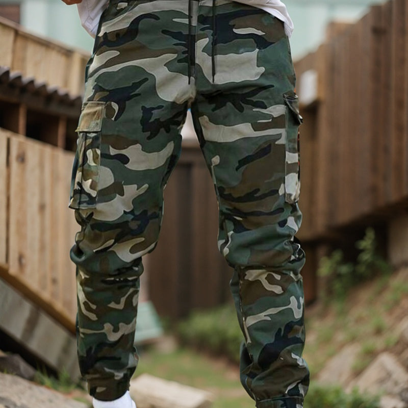 Pantalon cargo tactique pour homme - Imprimé camouflage militaire
