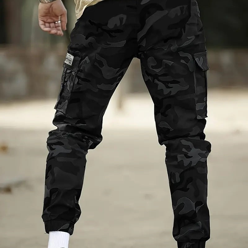 Pantalon cargo tactique pour homme - Imprimé camouflage militaire