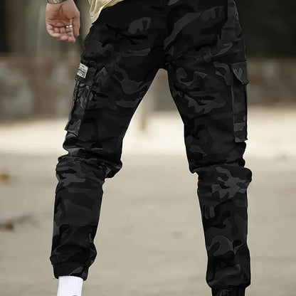 Pantalon cargo tactique pour homme - Imprimé camouflage militaire