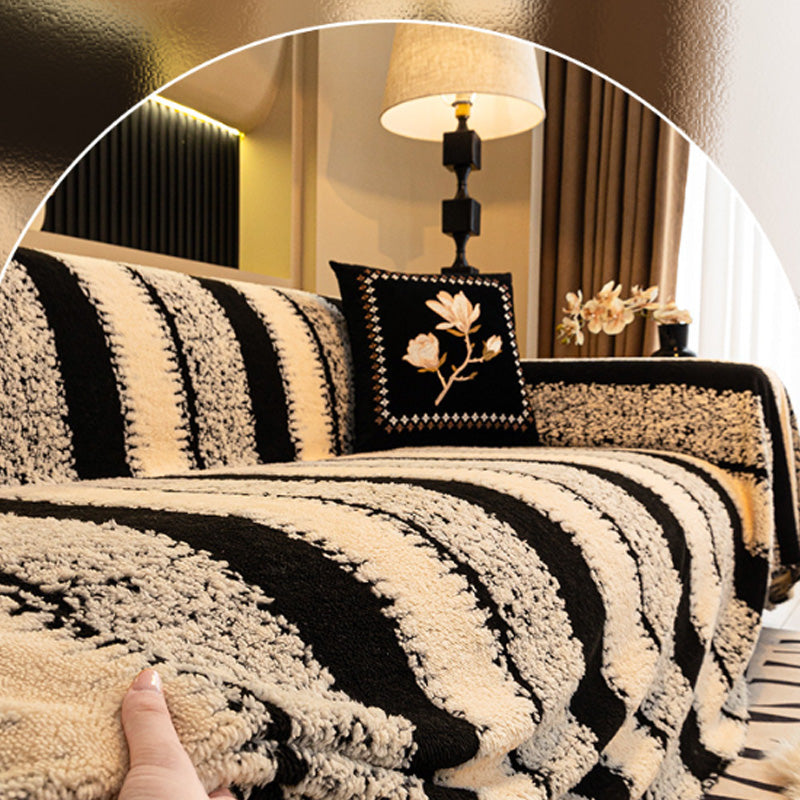 Housse de Canapé en Peluche Antidérapante Résistante aux Animaux