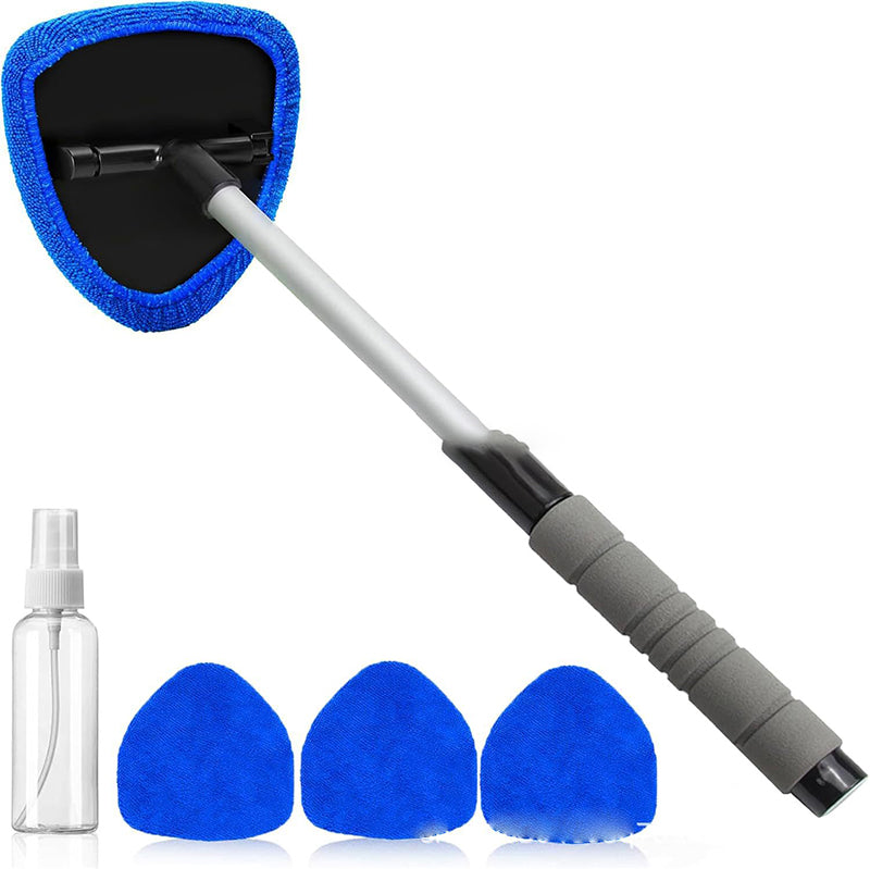 Kit de Nettoyage de Vitres Télescopique - Manche Extensible avec Mouilleur et Raclette