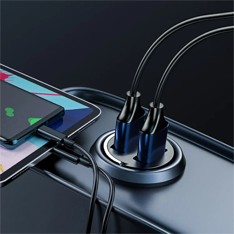 Chargeur de voiture avec USB-C et USB-A – Charge rapide