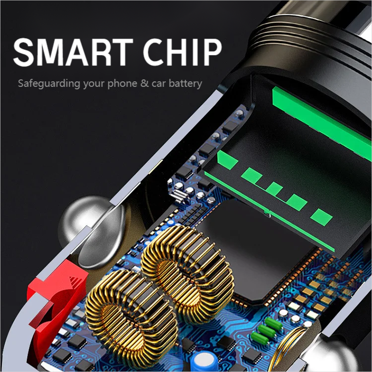 Chargeur de voiture avec USB-C et USB-A – Charge rapide