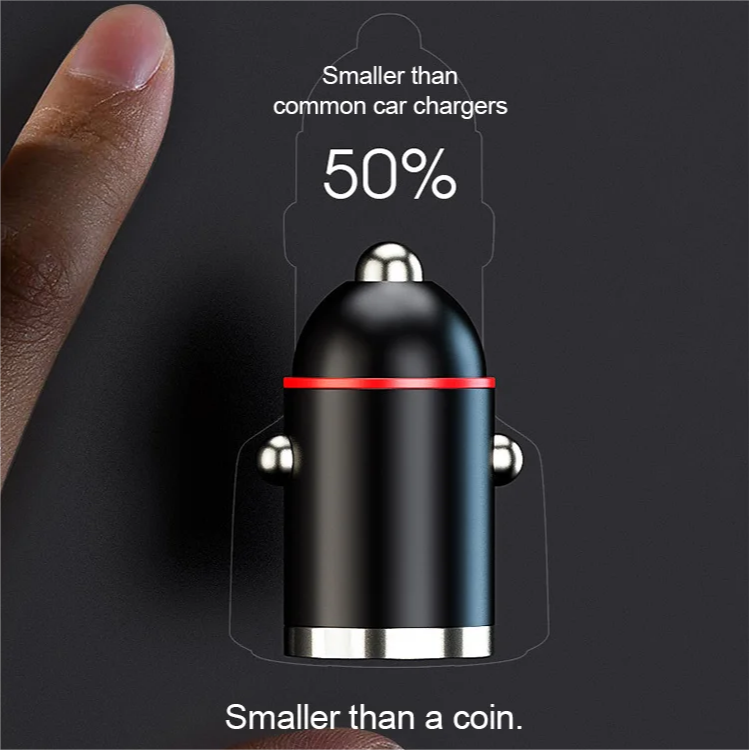 Chargeur de voiture avec USB-C et USB-A – Charge rapide