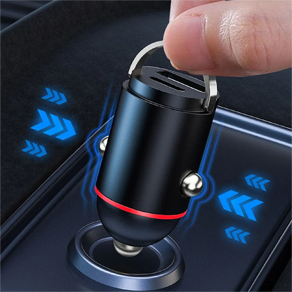 Chargeur de voiture avec USB-C et USB-A – Charge rapide
