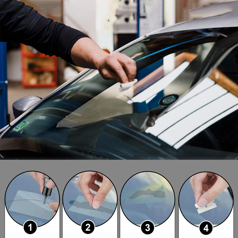 Kit de Réparation de Vitre Auto – Pour fissures et rayures