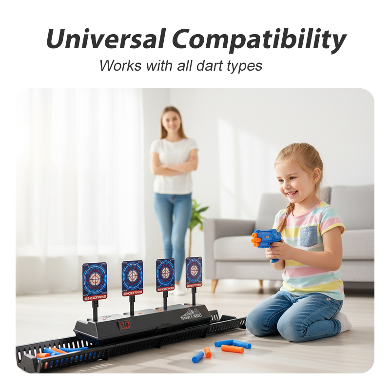 Jeu de tir interactif avec cibles mouvantes et auto-réinitialisation