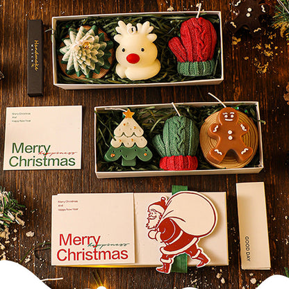 Ensemble de bougies d’ambiance de luxe pour les fêtes