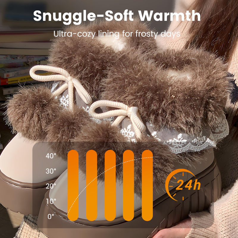 Pantoufles à plateforme chaudes avec pompons