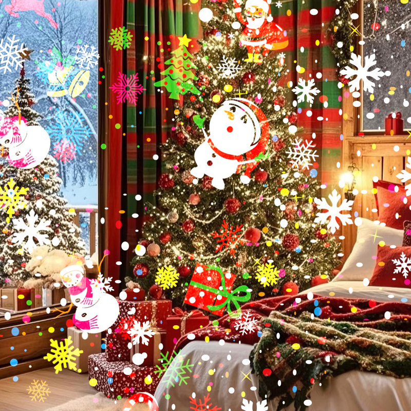 Projecteur magique de Noël avec motifs animés