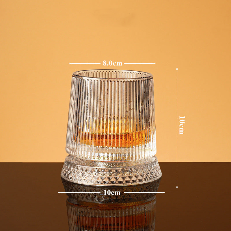 💎🥃 Verre à whisky rotatif à 360° – Verre tumbler rotatif en cristal de luxe
