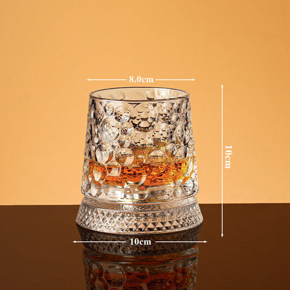 💎🥃 Verre à whisky rotatif à 360° – Verre tumbler rotatif en cristal de luxe